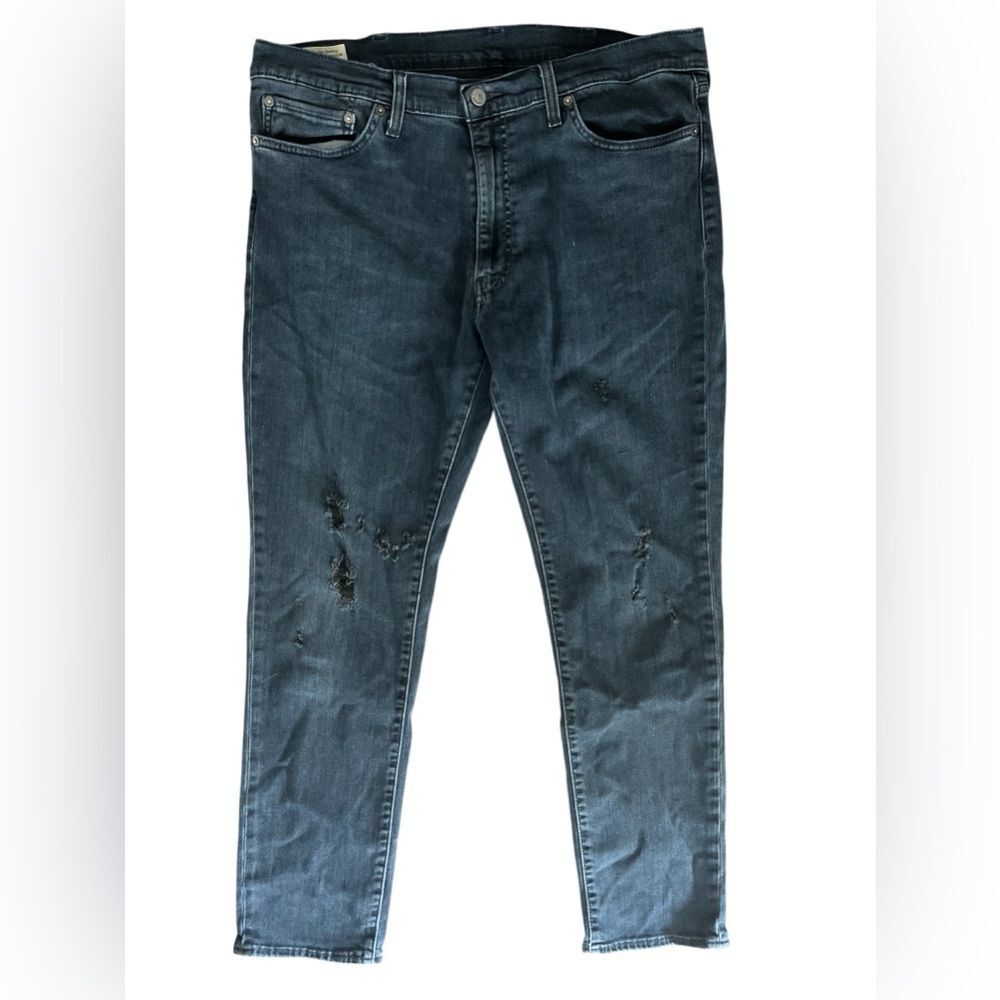Levi’s 511 Slim Jeans Men’s Distressed Dark Wash Denim Big E